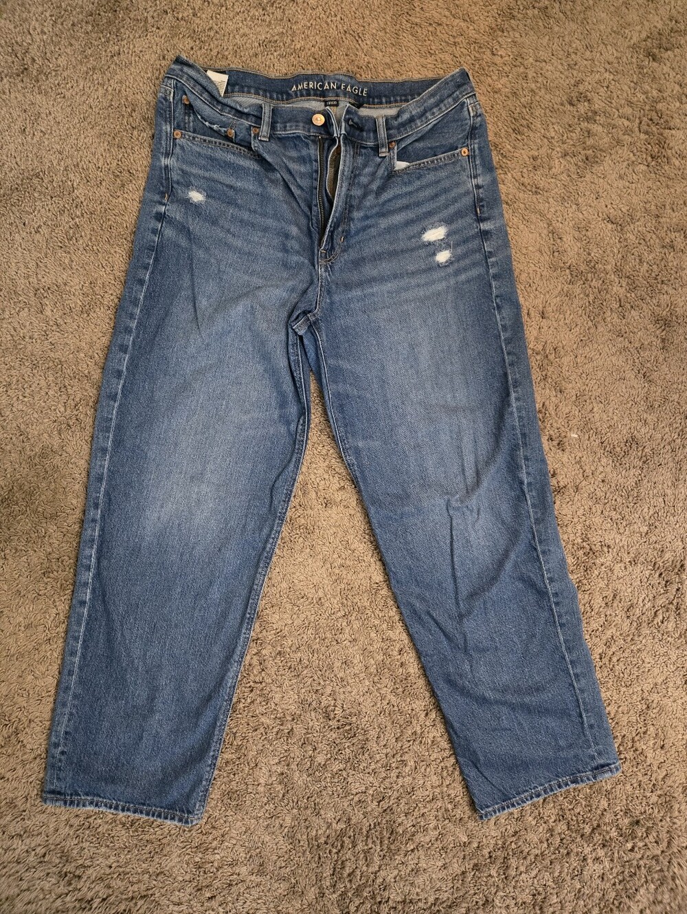 AE Strigid Super High-Waisted Baggy Straight Jean